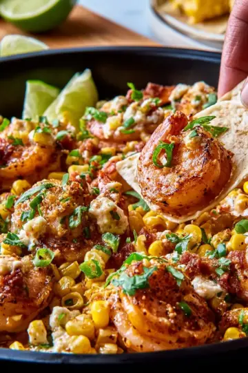 Shrimp Street Corn Skillet
