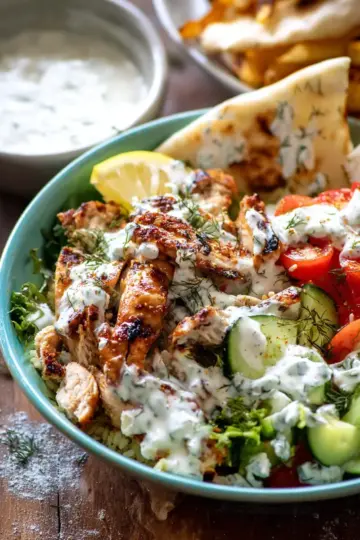 Greek Chicken Tzatziki Bowls