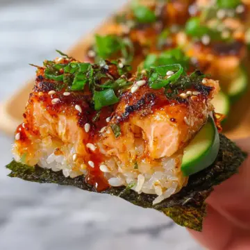 Spicy Salmon Sushi Bake