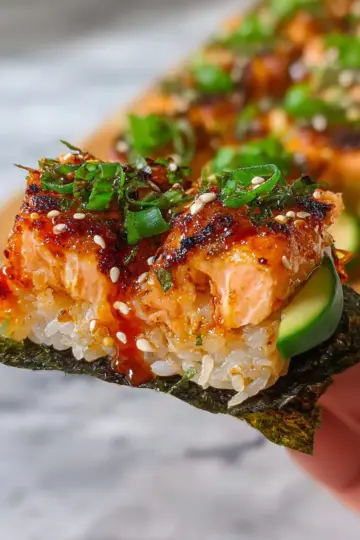 Spicy Salmon Sushi Bake