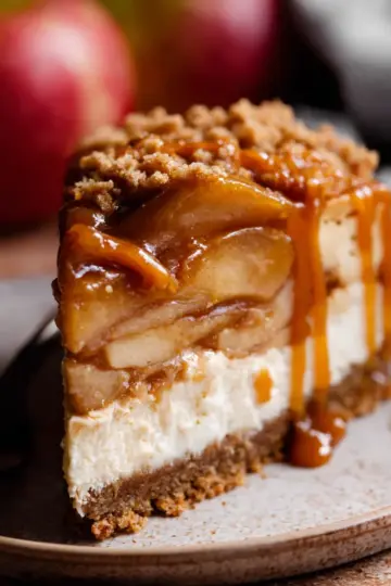 salted caramel apple pie cheesecake