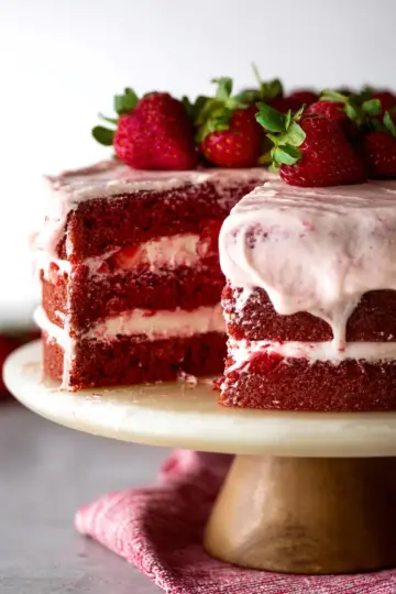 Homemade Strawberry Cake