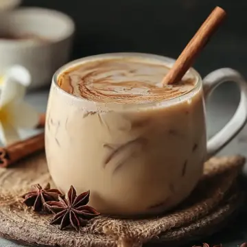 Homemade Vanilla Cinnamon Milk Tea