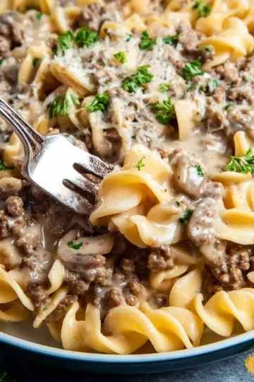 Easy Ground Beef Stroganoff