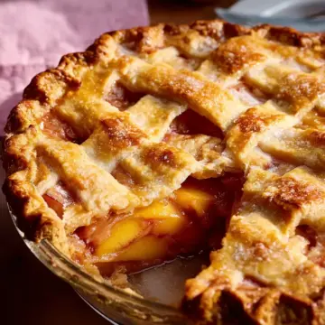 Peach Pie the Old Fashioned Two Crust Way