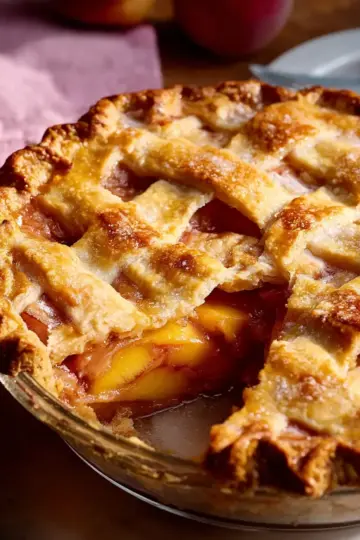 Peach Pie the Old Fashioned Two Crust Way