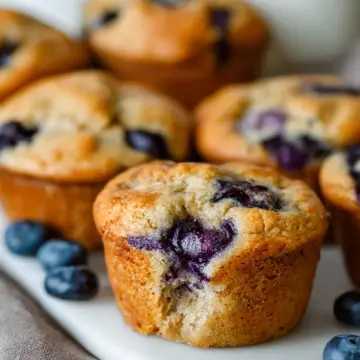 Blueberry Cottage Cheese Muffins