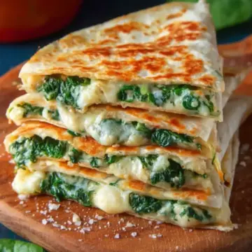 Cheesy Spinach Quesadillas