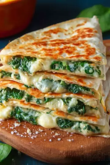Cheesy Spinach Quesadillas
