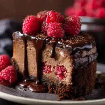 Chocolate Raspberry Cheesecake