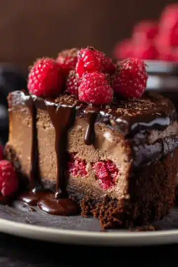 Chocolate Raspberry Cheesecake
