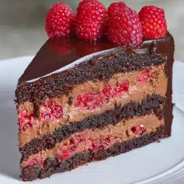 Chocolate Raspberry Mousse Cake