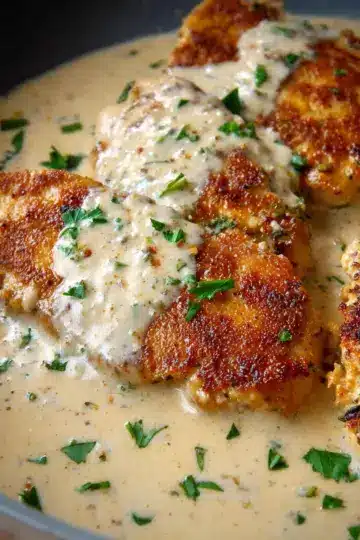 Garlic Parmesan Chicken (Creamy Sauce!)