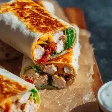 Cheesy Garlic Chicken Wraps Recipe (Easy, Crispy, and Flavor Packed)