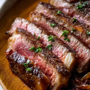 Pan-Seared, Butter-Basted Thick-Cut Steak Recipe