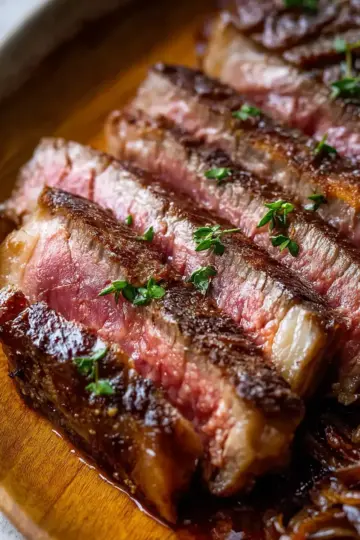 Pan-Seared, Butter-Basted Thick-Cut Steak Recipe