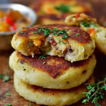 Stuffed Potato Cakes (Vegan, Gluten-Free)