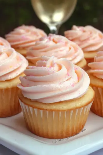 Pink Champagne Cupcakes