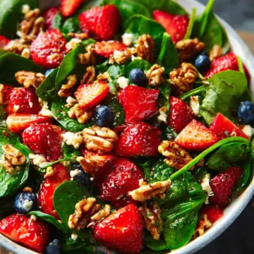 15-Minute Strawberry Spinach Salad
