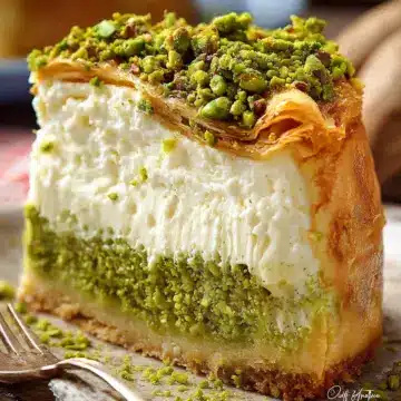 Pistachio Baklava Cheesecake