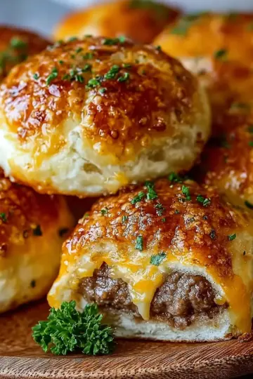Garlic Parmesan Cheeseburger Bombs Recipe