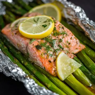 Salmon and Asparagus in Foil