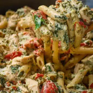 Creamy Chicken Pesto Pasta