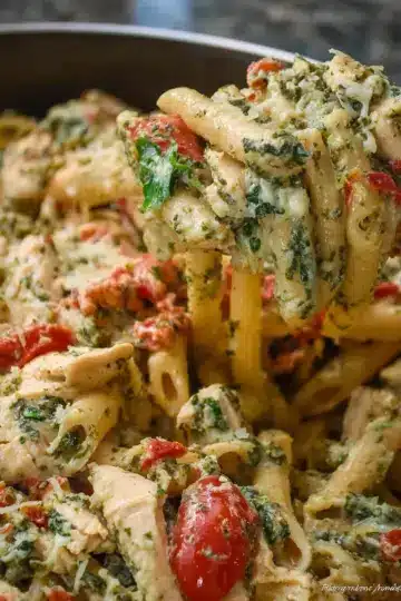 Creamy Chicken Pesto Pasta