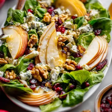 Pear and Blue Cheese Walnut Salad