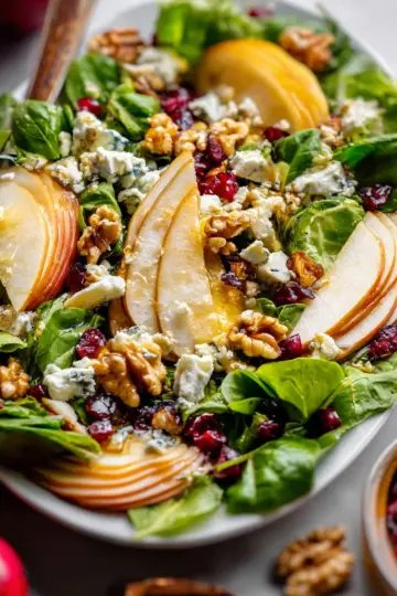 Pear and Blue Cheese Walnut Salad