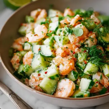 Cucumber Shrimp Salad