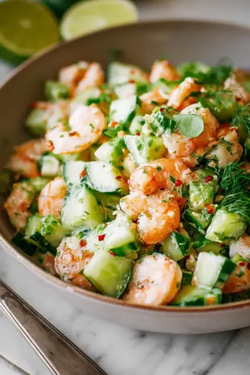 Cucumber Shrimp Salad