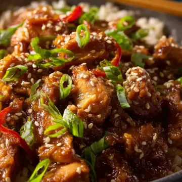 Slow Cooker Sweet Chili Sesame Chicken