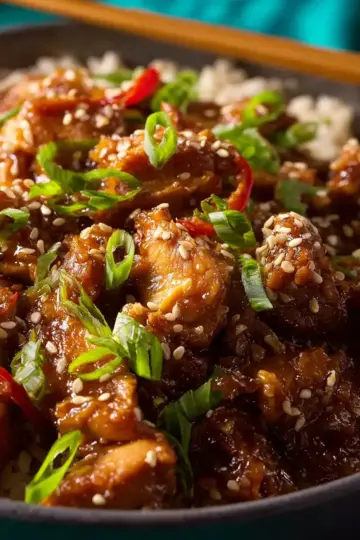 Slow Cooker Sweet Chili Sesame Chicken
