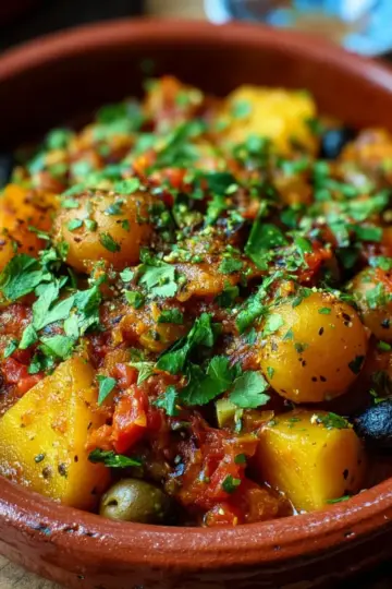 Delicious Moroccan Potato Tagine Recipe
