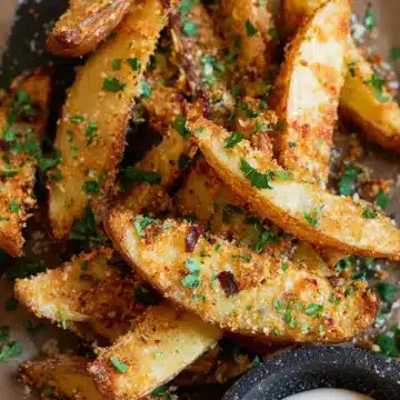 Baked Garlic Parmesan Potato Wedges