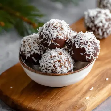 Chocolate Coconut Balls {5-ingredients}