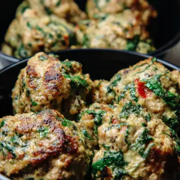 High Protein Meal Prep: Creamy Spinach Turkey Meatballs