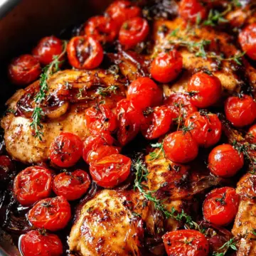 One-Pan Balsamic Chicken with Tomatoes