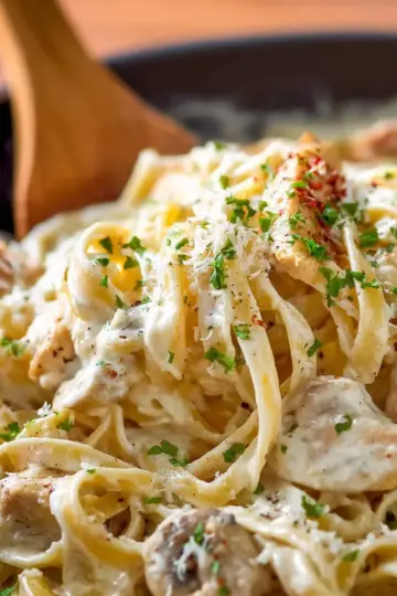 Mom’s Chicken Fettuccine Alfredo (VIDEO)