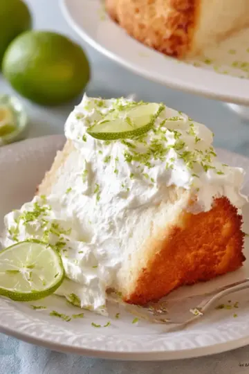 Key Lime Angel Food Cake