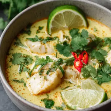 Easy Coconut Lime Fish Soup