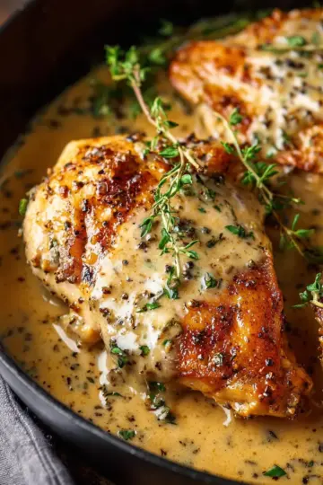 Chicken in White Wine Sauce
