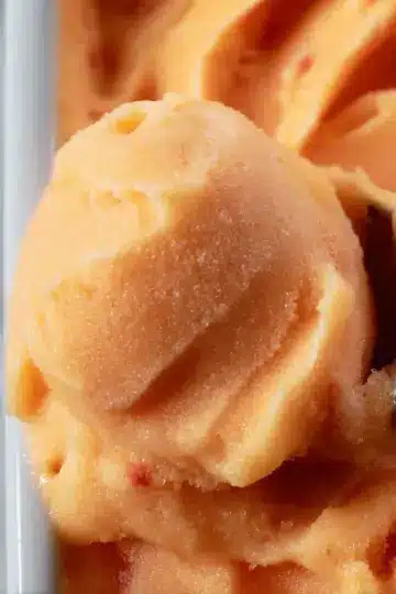 The Best Peach Sorbet Without Ice Cream Maker