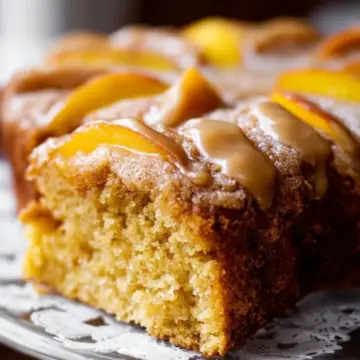 Brown Sugar Peach Cake