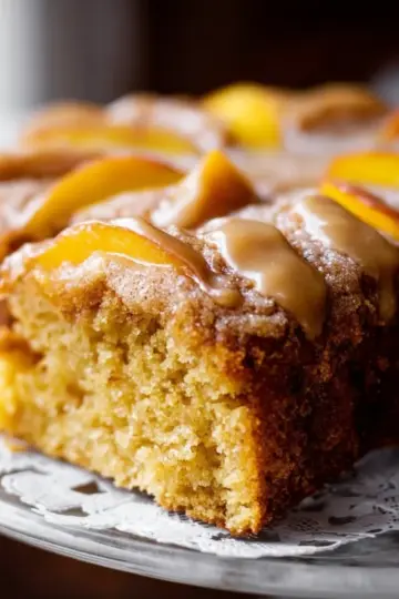 Brown Sugar Peach Cake