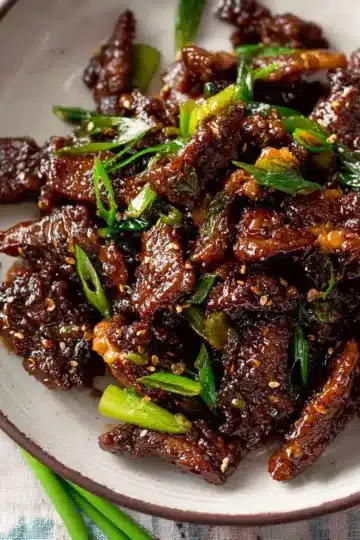 Crispy Sticky Mongolian Beef