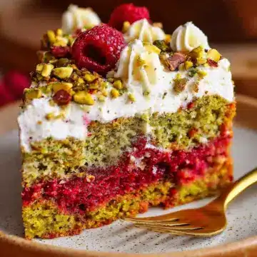 Raspberry Pistachio Cake