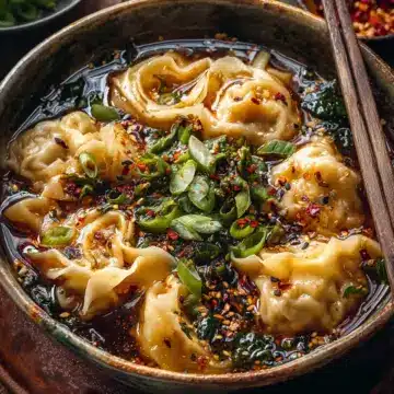 Easy Ginger Garlic Wonton Noodle Soup: Comfort in Every Bowl