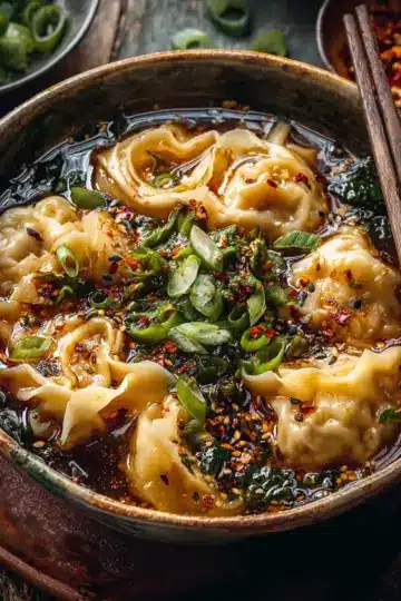 Easy Ginger Garlic Wonton Noodle Soup: Comfort in Every Bowl